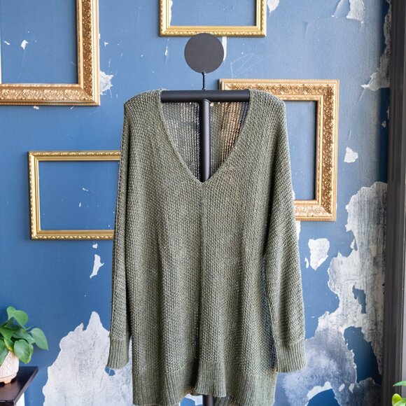 Universal Thread Sweaters - Universal Thread Green Knit Sweater